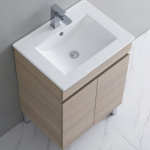 24" Freestanding Vanity Oak finish