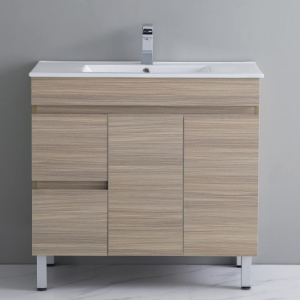 36" Freestanding Vanity in Oak finish