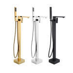 Single Handle Floor Mounted Freestanding Tub Faucet
