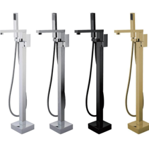 Single Handle Floor Mounted Freestanding Tub Faucet