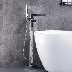 Single Handle Floor Mounted Freestanding Tub Faucet