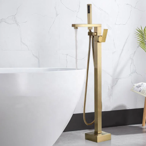 Single Handle Floor Mounted Freestanding Tub Faucet