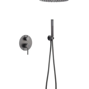 Shower Set Round Brushed Nickel