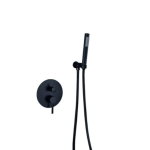 Shower Set Round Matte Black