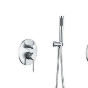 Shower Set Round Polished Chrome