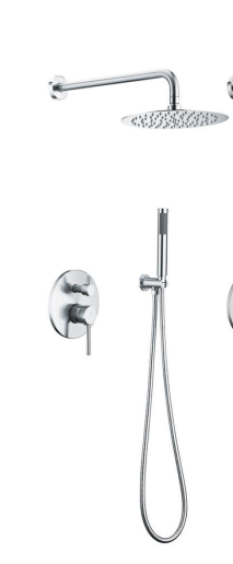 Shower Set Round Polished Chrome