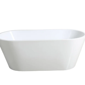 55" Freestanding Soaking Bathtub Acrylic