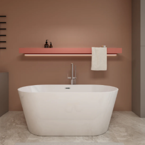 67" Freestanding Bathtub Acrylic