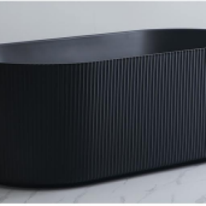 60" Freestanding Bathtub with external decorative pattern