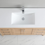 48" Vanity Freestanding with two doors and 6 drawers.