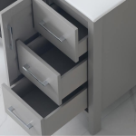 60" Vanity Freestanding with four doors and three drawers, NavyBlue color