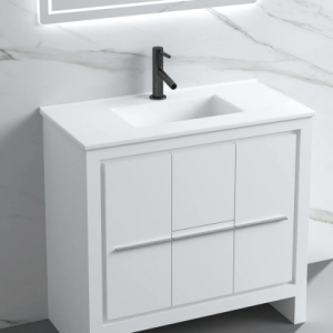 36" Freestanding Vanity Glossy White