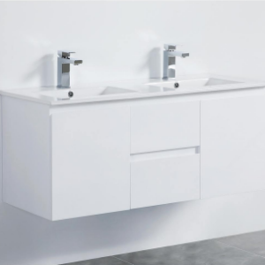 40" Wall Mount Vanity White