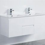48" Wall Mount Vanity Glossy White