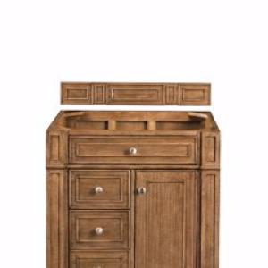 Bristol 30IN Single Vanity Cabinet Saddle Brown