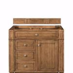 Bristol 36IN Single Vanity Cabinet Saddle Brown