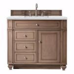 Bristol 36IN Single Vanity Whitewashed Walnut w/ 3 CM Ethereal Noctis Silestone Top
