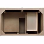 Bristol 36IN Single Vanity Cabinet Whitewashed Walnut