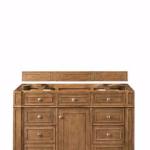 Bristol 48IN Single Vanity Cabinet Saddle Brown