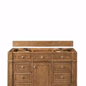 Bristol 48IN Single Vanity Cabinet Saddle Brown