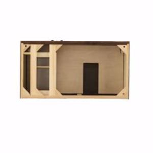 Linear 36IN Single Vanity Cabinet Mid-Century Walnut