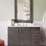 Metropolitan 48IN Single Vanity Silver Oak w/ 3 CM Eternal Jasmine Pearl Silestone Top