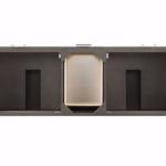 Metropolitan 72IN Double Vanity Cabinet Silver Oak