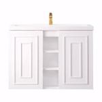 Alicante 39.5IN Single Vanity Glossy White w/ White Glossy Composite Stone Top