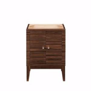 Linden 24IN Single Vanity Cabinet Mid-Century Walnut