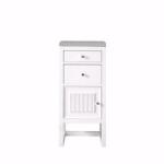 Athens 15IN Base Cabinet w/ Drawers and Left Door Glossy White w/ 3 CM Eternal Serena Top