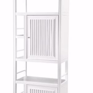 Athens 30IN Double-Sided Linen Cabinet Glossy White