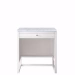 Athens 30IN Countertop Unit Glossy White w/ 3 CM Carrara Marble Top