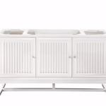 Athens 60IN Single Vanity Cabinet Glossy White