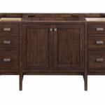 Addison 60IN Single Vanity Mid-Century Acacia w/ 3 CM Eternal Jasmine Pearl Silestone Top