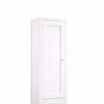 Addison 12IN D Petite Tower Hutch - Left Glossy White