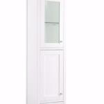 Addison 15IN D Grand Tower Hutch - Left Glossy White