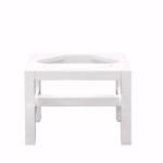 Addison 12IN Wooden Stand for Petite Tower Hutch Glossy White