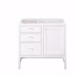 Addison 36IN Single Vanity Cabinet Glossy White