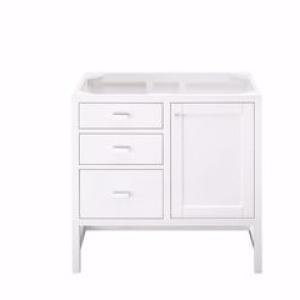 Addison 36IN Single Vanity Cabinet Glossy White