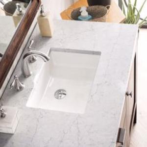 Addison 36IN Single Vanity Mid-Century Acacia w/ 3 CM Eternal Jasmine Pearl Silestone Top
