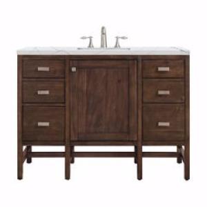 Addison 48IN Single Vanity Mid-Century Acacia w/ 3 CM Ethereal Noctis Silestone Top