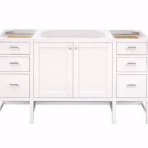 Addison 60IN Single Vanity Cabinet Glossy White