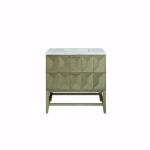 Emmeline 36IN Single Vanity Pebble Oak w/ 3 CM Eternal Jasmine Pearl Top