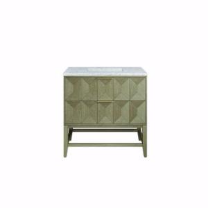Emmeline 36IN Single Vanity Pebble Oak w/ 3 CM Eternal Jasmine Pearl Top