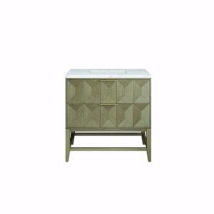 Emmeline 36IN Single Vanity Pebble Oak w/ 3 CM Ethereal Noctis Top