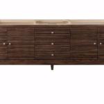 Linear 72IN Double Vanity Mid-Century Walnut