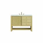Marigot 48IN Single Vanity Sunwashed Oak w/ 3 CM Ethereal Noctis Silestone Top