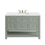 Breckenridge 48IN Single Vanity Smokey Celadon w/ 3 CM Ethereal Noctis Top