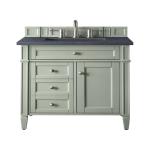 Brittany 30IN Single Vanity Sage Green w/ 3 CM Charcoal Soapstone Silestone Top