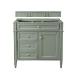 Brittany 36IN Single Vanity Cabinet Smokey Celadon